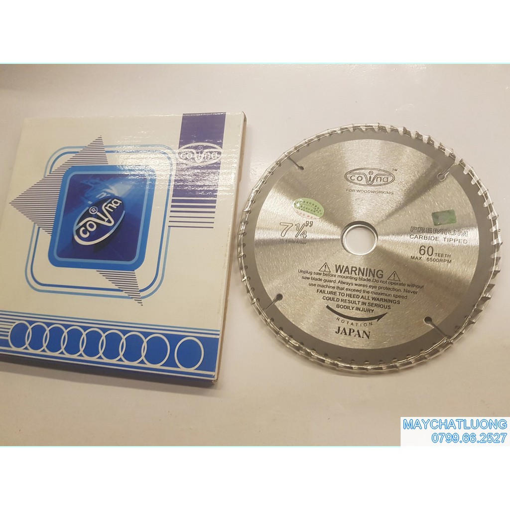 LƯỠI CƯA GỖ COVINA 185MM 6O RĂNG LOẠI 1
