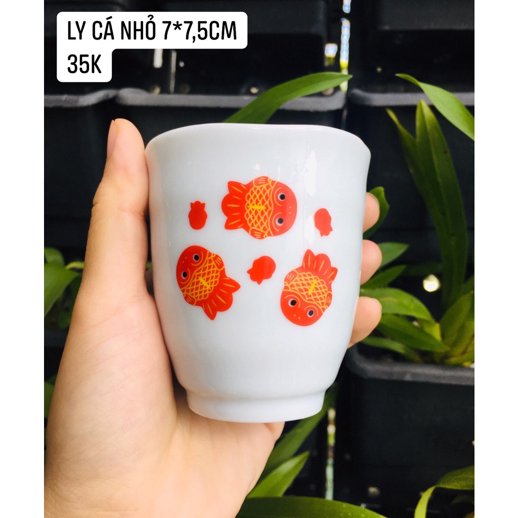 GỐM NHẬT - SET CÁ ĐỎ CỰC XINH