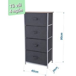 Tủ vải 4 ngăn