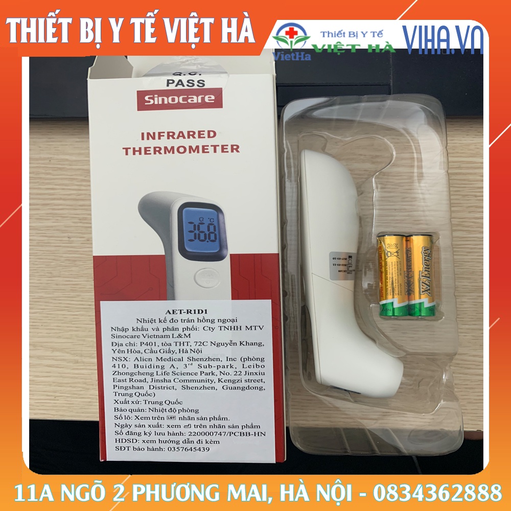 Nhiệt Kế Hồng Ngoại Đo Trán Sinocare AET-R1D1