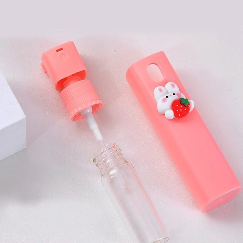 Chai Xịt Nước Hoa 10ml Hình Vuông Họa Tiết Hoạt Hình Dễ Thương