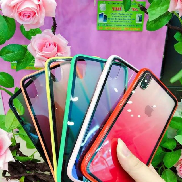 Ốp lưng iphone viền màu iPhone 6 / 6plus 7/8plus / xs xmax