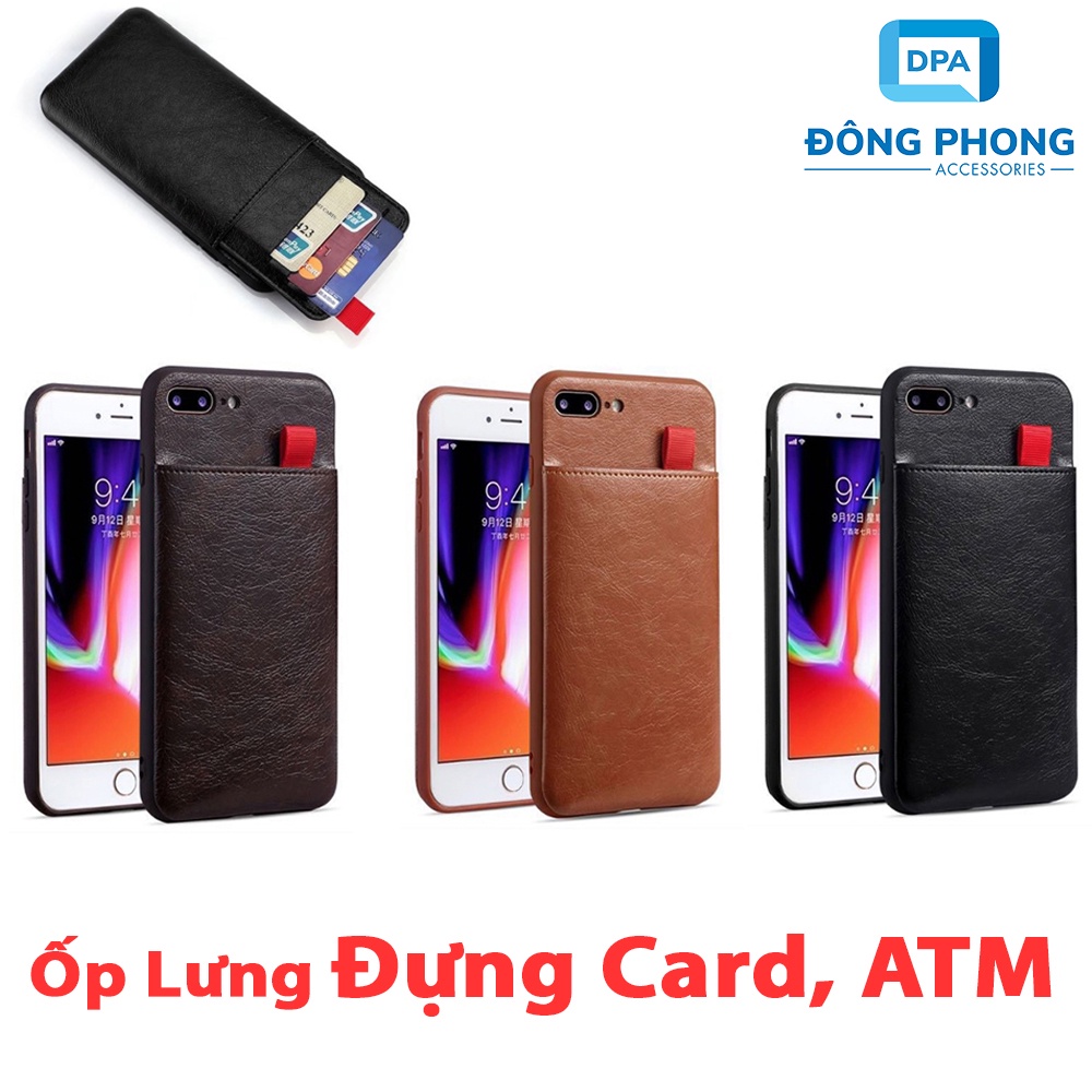 Ốp Lưng Cho iPhone 11 / 12 Series Có Khe Đựng Card, Tiền Cao Cấp