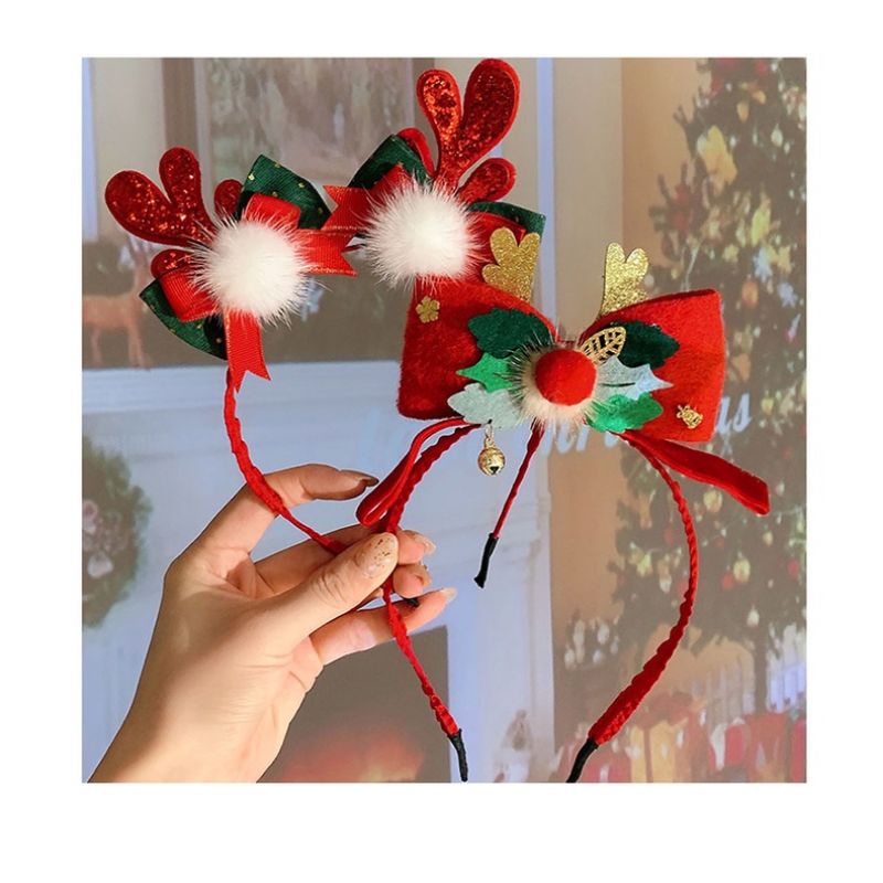 Hàng đẹp: Cài tóc, bờm tóc, băng đô sừng hươu, nai, cành khô hóa trang, cosplay Noel, Giáng sinh ,Lễ Tết