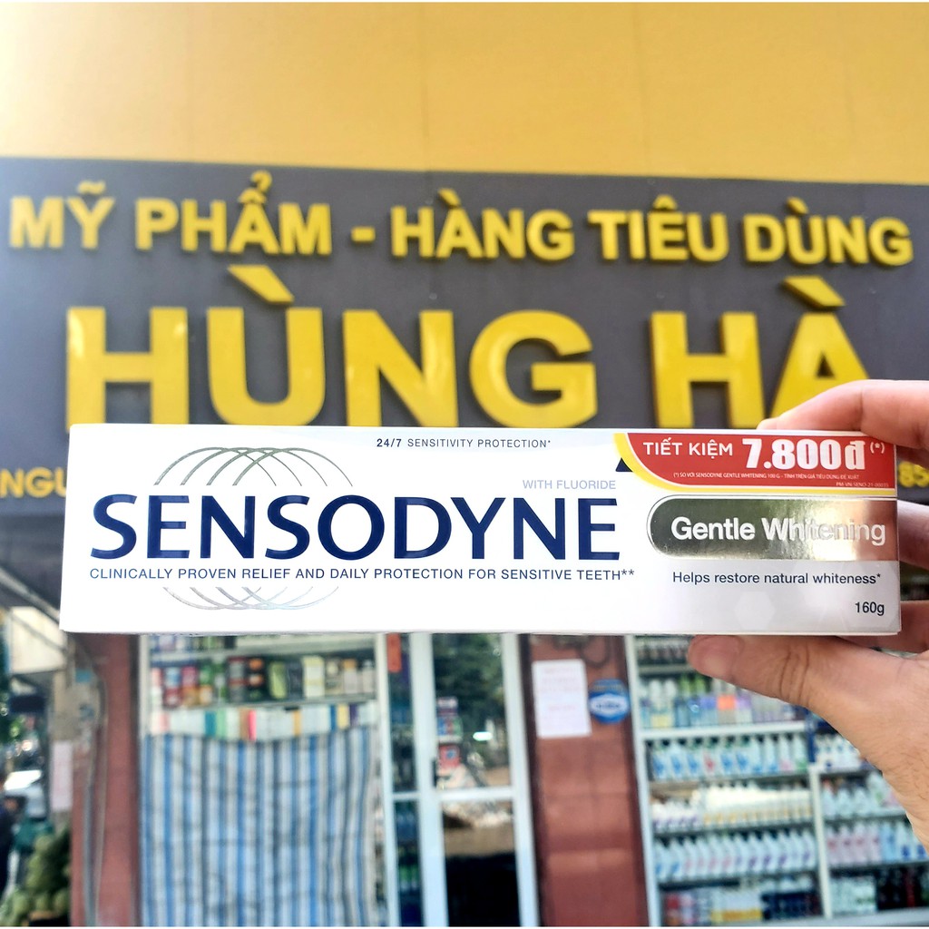Kem đánh răng giảm ê buốt, trắng răng Sensodyne Gentle Whitening 160g