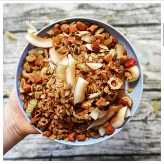NGŨ CỐC ĂN KIÊNG GRANOLA KHÔNG ĐƯỜNG