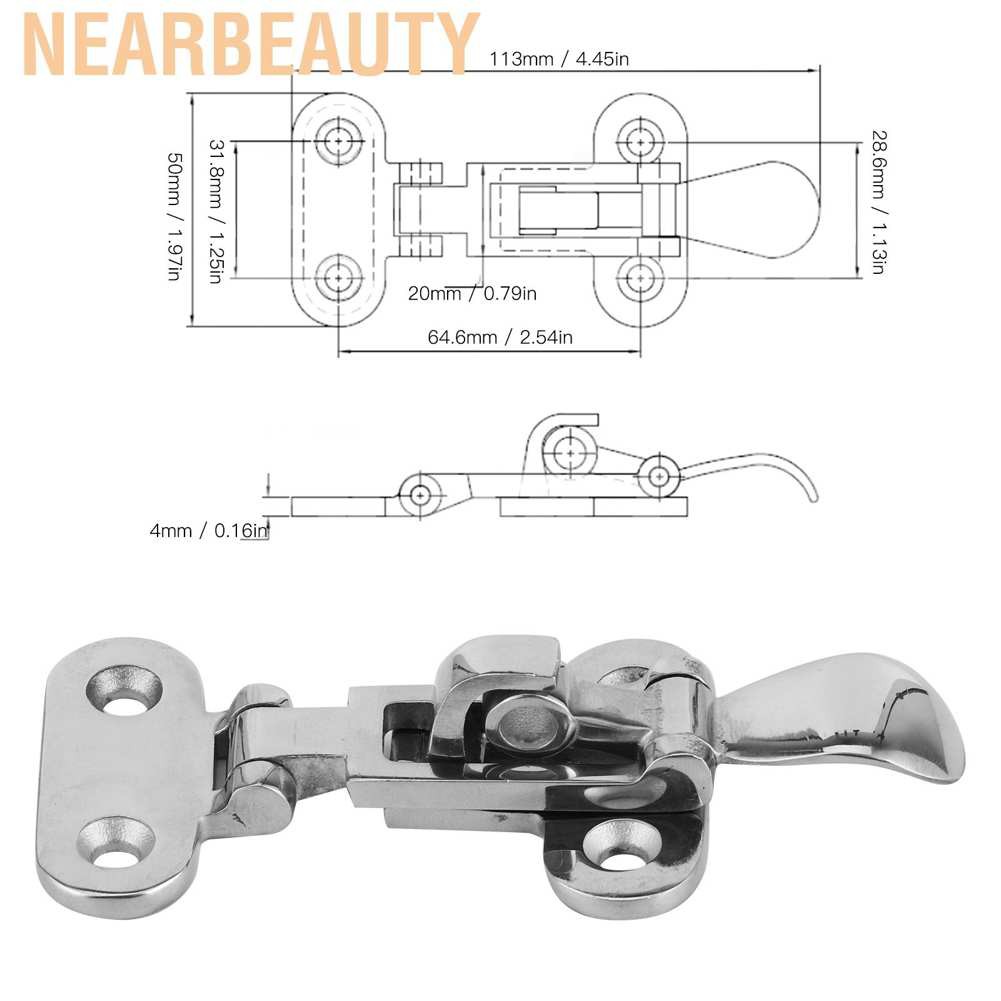 Kẹp Bản Lề Bằng Thép Không Gỉ 316