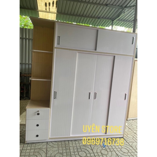 Tủ Nhựa Đài Loan Cao Trần Cao 2m2 Ngang 2m - Bao Lắp Ráp Tại Nhà Và FREESHIP HCM