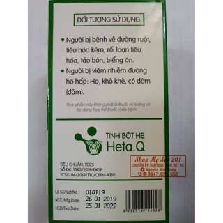 COMBO 3 HỘP TINH BỘT HẸ HETA Q