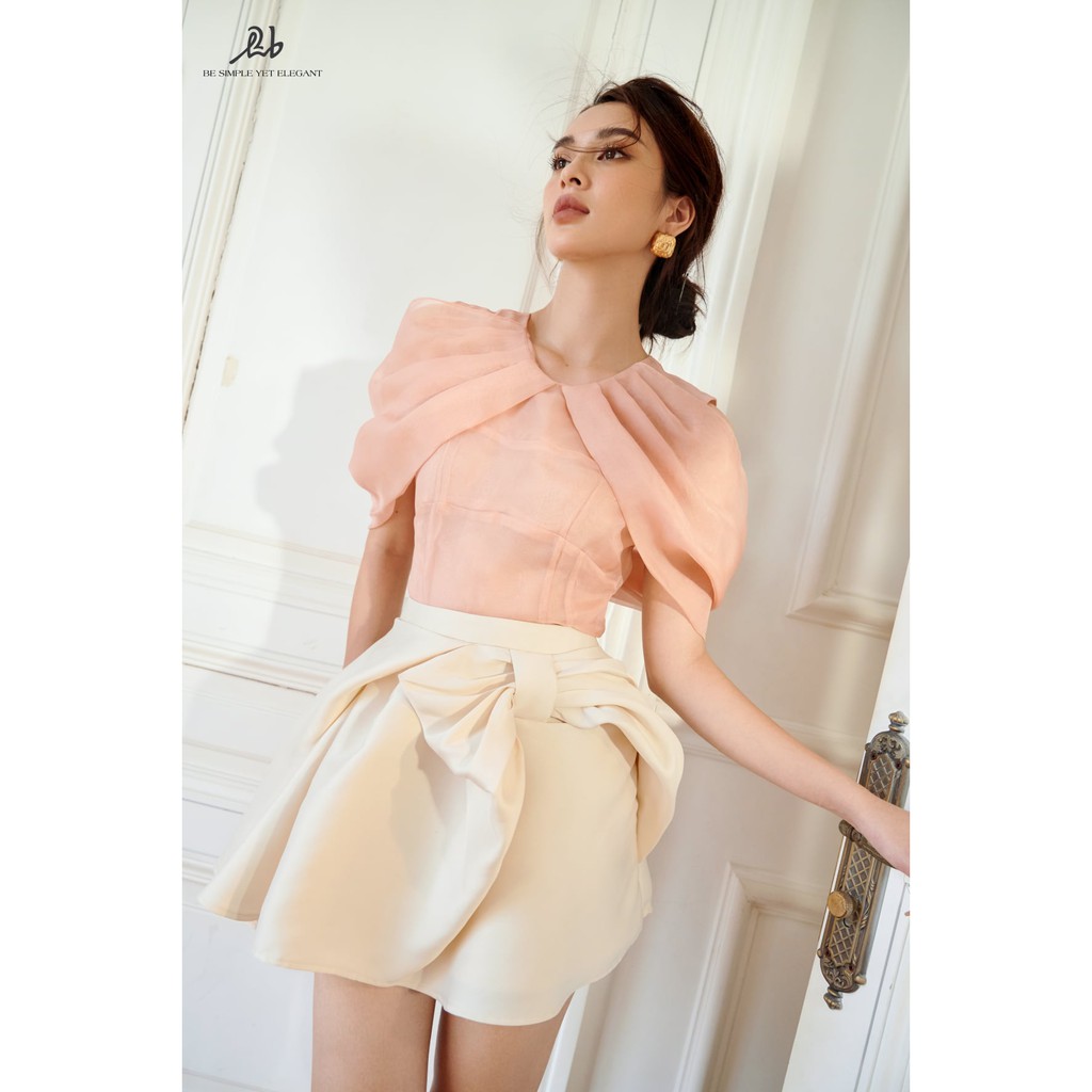 H2B- Quần váy ROSE nơ màu kem | BigBuy360 - bigbuy360.vn