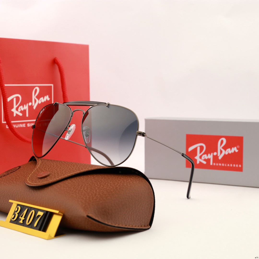 Aviator Ray-Ban_ chính hãng Kính râm 2021 Thời trang Hàn Quốc mới Kính râm nam nữ một mảnh Cặp đôi hợp thời trang Du lịch ngoài trời Kính râm lái xes