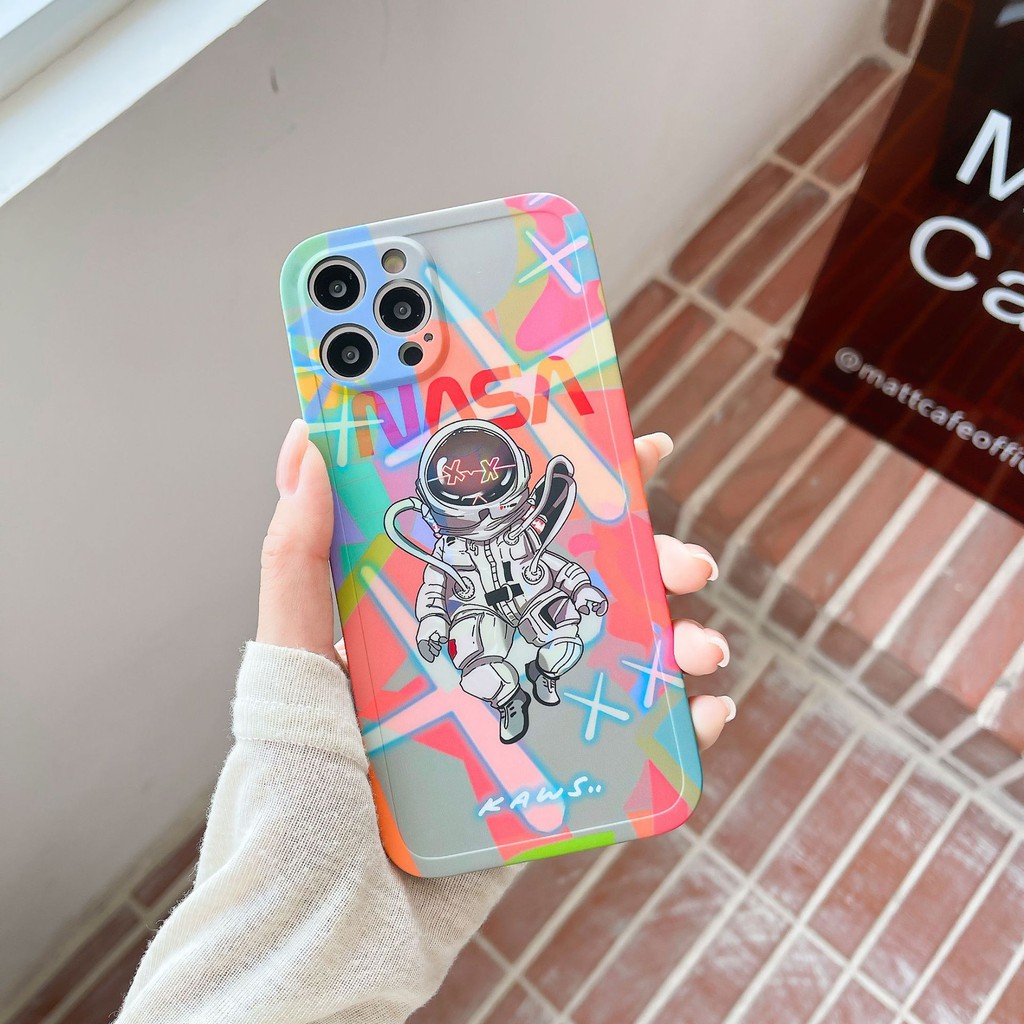 Ốp lưng iphone dẻo mềm TPU phi hành gia vũ trụ Nasa 7/7plus/8/8plus/x/xr/xs/11/12/pro/max/plus/pro/12promax/Xsmax