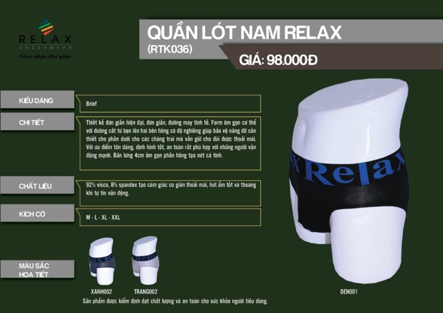 Quần Lót Nam Relax RLM006