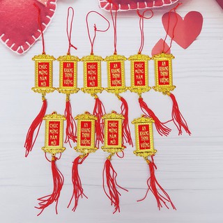 Phụ kiện trang trí tết Giáp Thìn 2024 Liễng treo cây mai đào