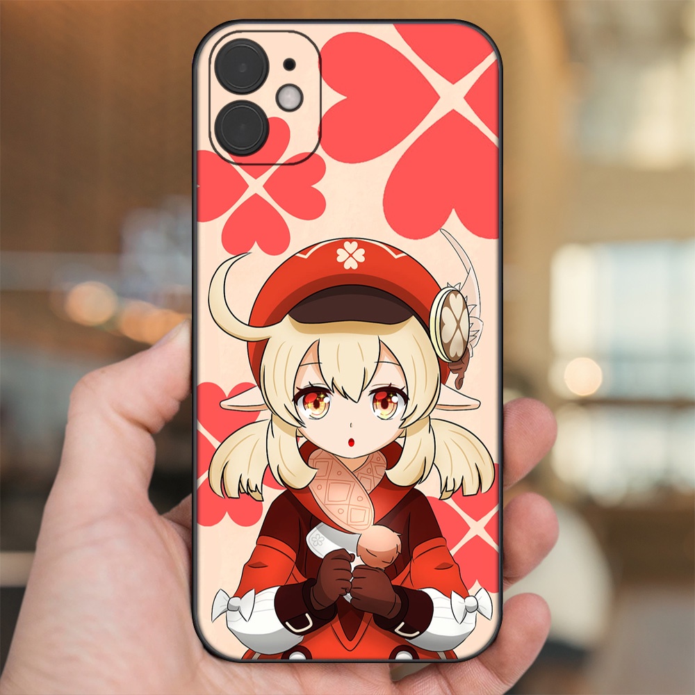 Ốp lưng iPhone 11 dẻo đen cạnh vuông in hình Klee Genshin Impact