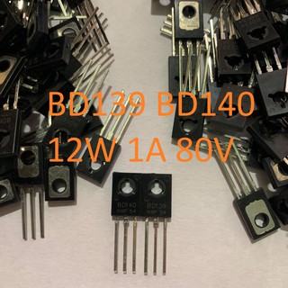 Cặp BD139 BD140 Transistor TO-126 NPN PNP 80V 1.5A TO126