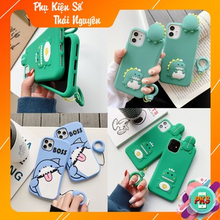 Ốp lưng Iphone thú leo khủng long xanh kèm móc đeo 6/6plus/6s/6s plus/6/7/7plus/8/8plus/x/xs/xs max/11/11 promax