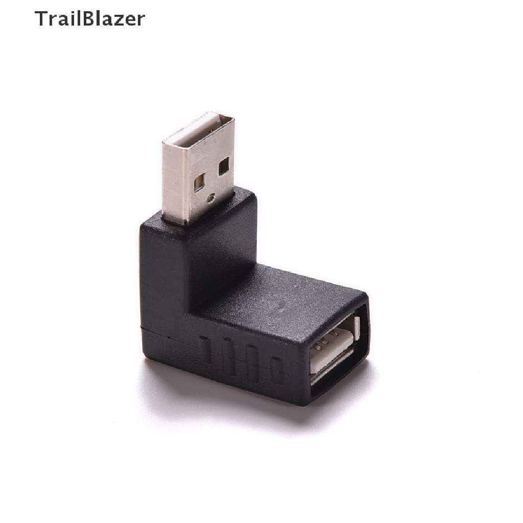 Tbvn Best Offer USB 2.0 Male to Female 90 Degree Angled Coupler Adapter Connector Jelly