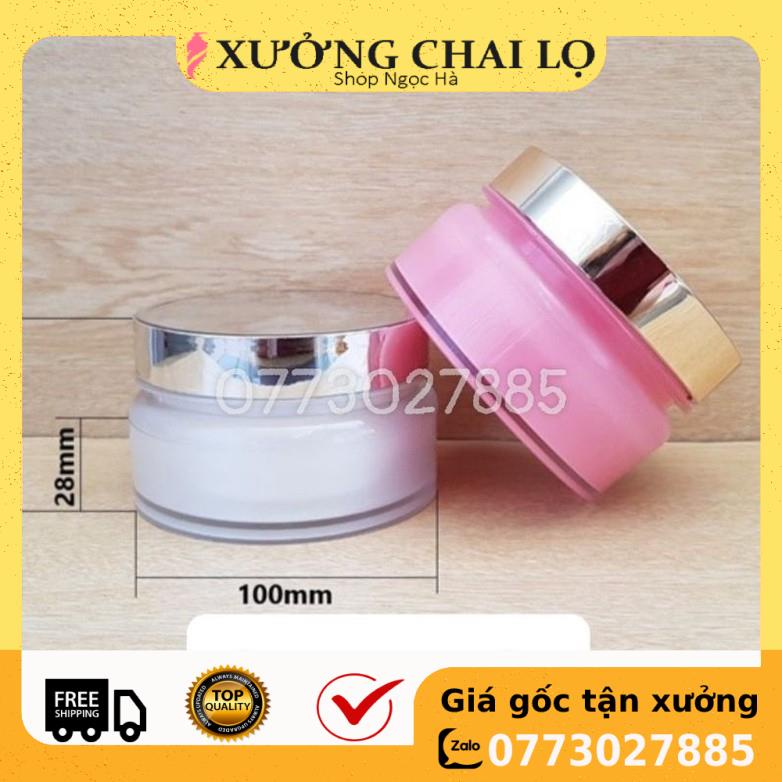 Hủ Đựng Kem ❤ GIÁ RẺ NHẤT ❤ Hũ đựng kem body Cao cấp Q 150g,200g chiết mỹ phẩm , phụ kiện du lịch