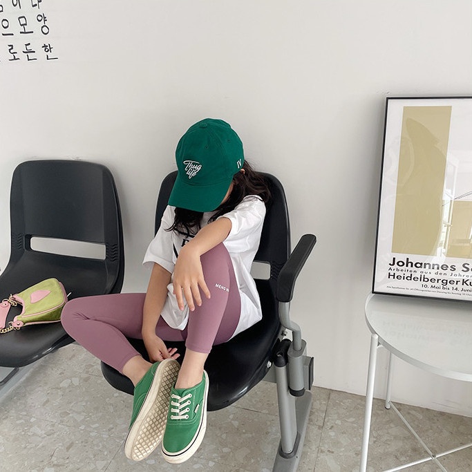 Quần Legging Cotton Trơn Thoải Mái Dễ Phối Đồ Thời Trang Xuân Thu Cho Bé Gái