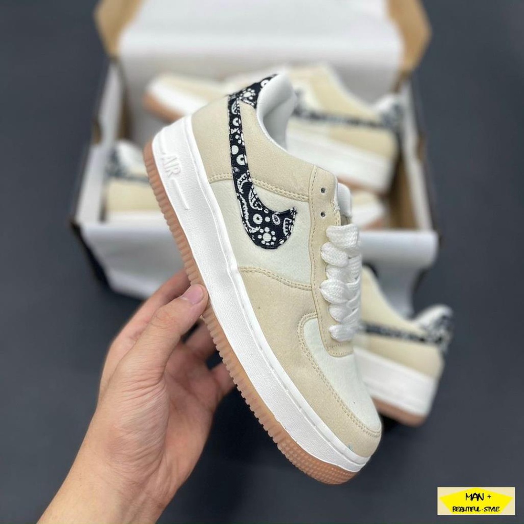 (SALE MẠNH) Giày thể thao Air Force 1 Low Paisley Swoosh bao chất, giá sinh viên dành cho nam nữ, cặp đôi, nhóm
