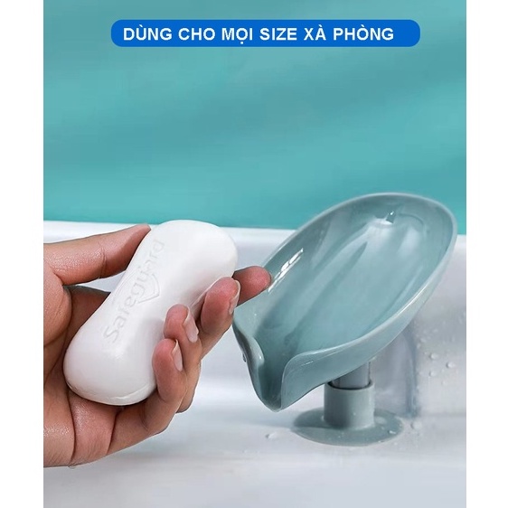 Khay Đựng Xà Phòng Có Giá Đỡ Chắc Chắn Gắn Bồn Rửa Tiện Dụng