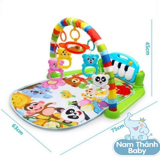 [Mã TOY5 giảm 10% đơn 50K] Thảm Nhạc Piano Có Đồ Chơi Cho Bé Yêu- Chân xanh lá