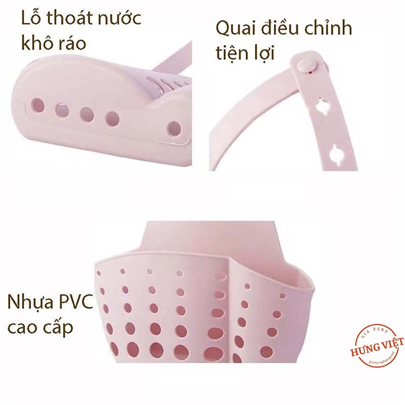 Giỏ phơi ráo treo vòi nước rửa chén tiện dụng [GIỎ TREO BỒN RỬA]