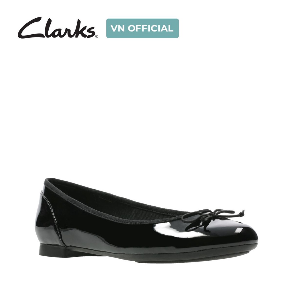 Giày Da Nữ Clarks Couture Bloom màu đen Patent