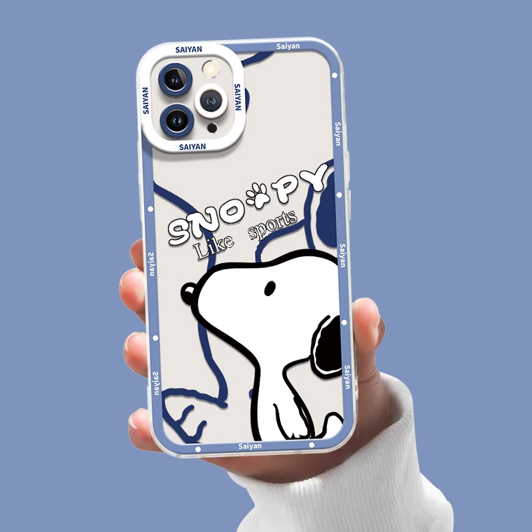 Ốp Điện Thoại TPU Silicon Mềm Trong Suốt Chống Sốc Hình Chú Cún Dễ Thương Cho IPhone 14 Pro Max 11 13 XS XR X 8 7 6S 14 Plus 12