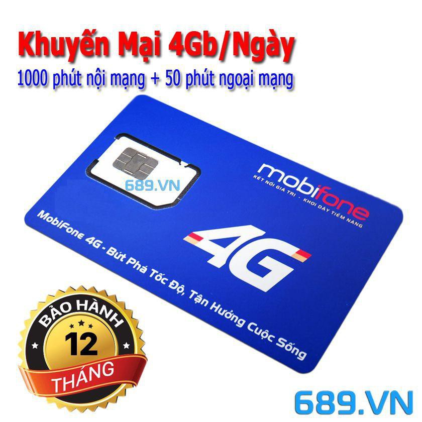 SIM 4G Mobi C90N (TẶNG 120GB + 1000 PHÚT + 50 PHÚT LM)
