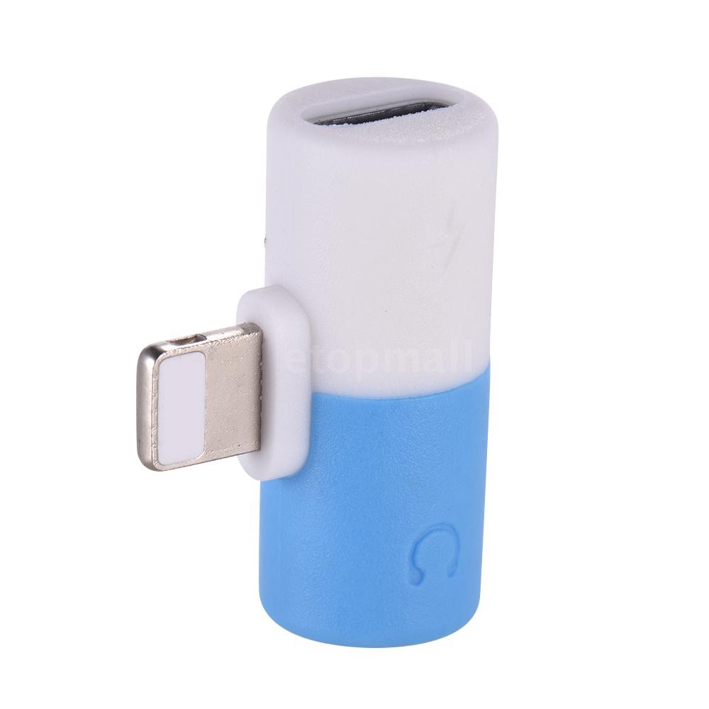 Đầu Chia Cổng Lightning 2 Trong 1 3.5mm Cho Iphone X 8 7 Ipod Ipad Ios