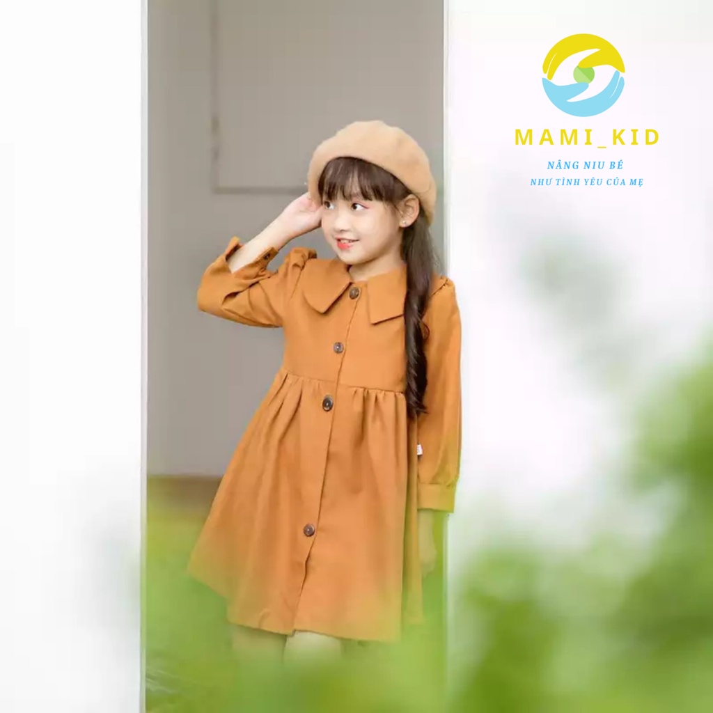 Váy Cho Bé Gái, Váy Xinh Cho Bé Thu Đông Chất Liệu Nhung Tăm siêu đẹp, tôn dáng Shop Mamikid