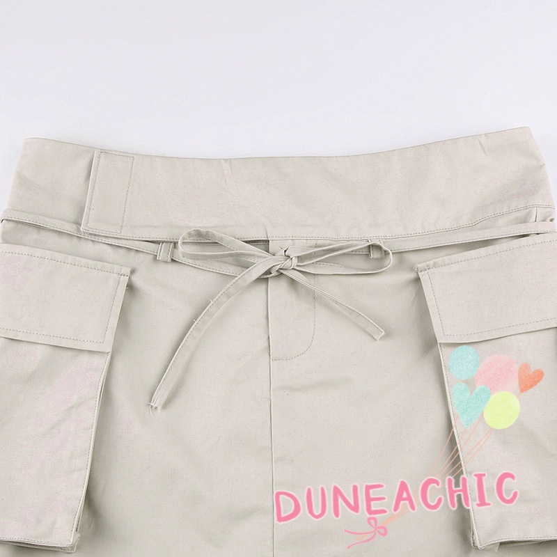 Chân váy DUNEA dáng chữ A phối túi thời trang công sở cho nữ