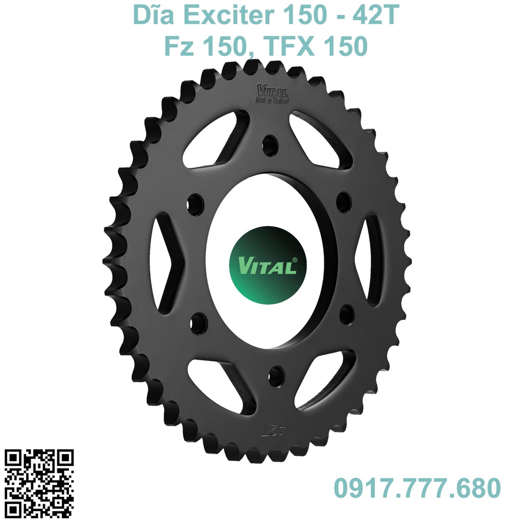Dĩa tải  Exciter 150, Exciter 155 /Fz150,TFX, Ex 150, Ex150, size 36T-38T-39T 40T 41T 42T 43T 44T 45T 46T47T48T49T