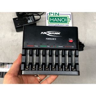Bộ sạc 8 pin đũa pin tiểu ANSMANN POWERLINE 8 AN12510 10010006