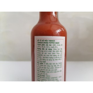 Sốt Ớt Đỏ Tabasco 150ml