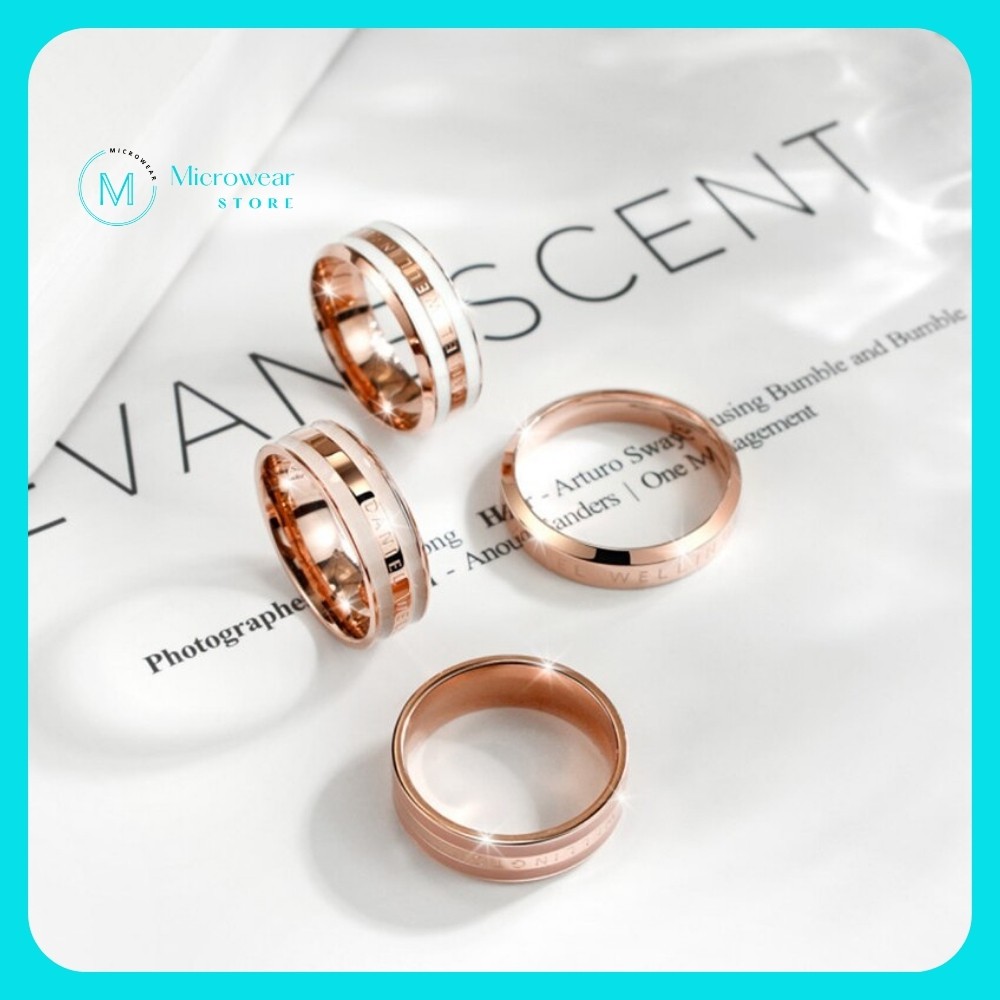 Nhẫn đeo tay nam nữ titan, thép không gỉ, không bay màu, Ring unisex V1 - Bảo hành 12 tháng, có hộp