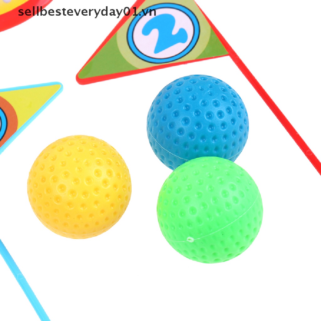 1 Bộ Đồ Chơi Đánh Golf Mini Bằng Nhựa Nhiều Màu Cho Bé (1 Tuổi)