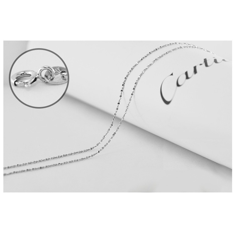 Dây chuyền nữ mạ bạc 925 cao cấp đẹp chính hãng trang sức bạc CINLA T003