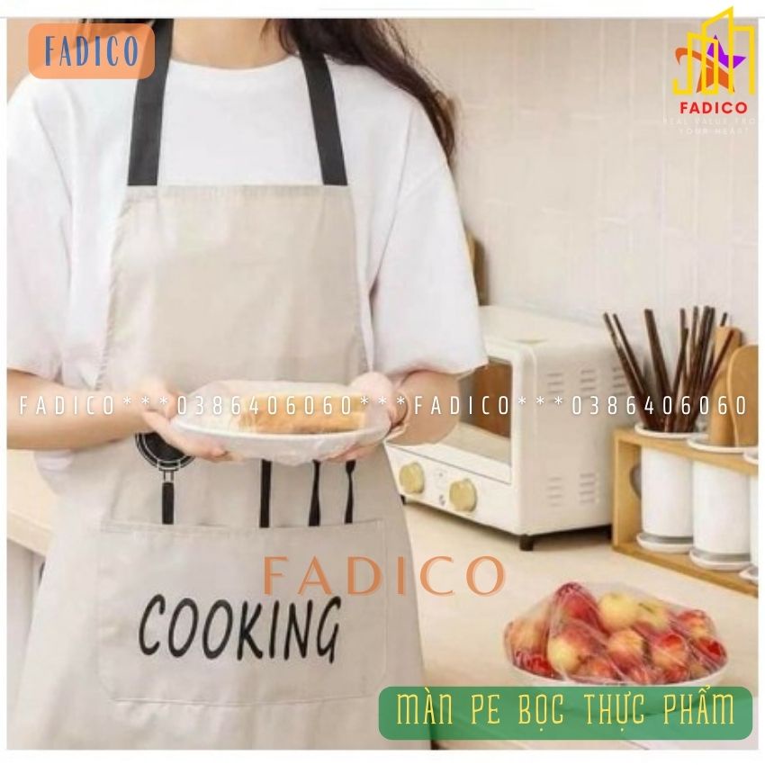 [HCM]màng bọc thực phẩm PE,màng pe bọc thực phẩm,màng bọc thực phẩm có thun,túi gấu có chun bọc đồ ăn co giãn-fadico