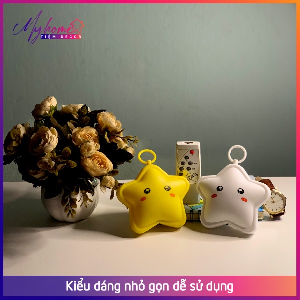 Đèn ngủ cắm ổ điện treo tường ngôi sao cho bé có điều khiển từ xa My Home tiện lợi DN010