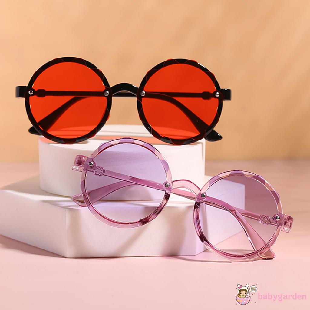 BABYGARDEN-2-10years Kids Sunglasses, Flower Pattern Anti-UV Sunglasses Photography Props for Boys and Girls