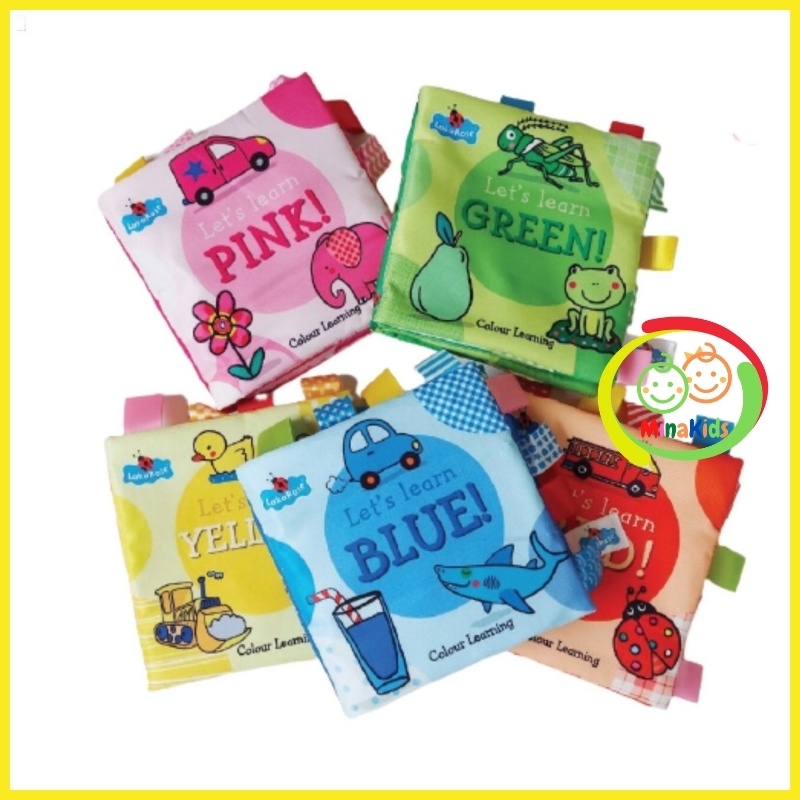 Sách Vải Tiếng Anh 3D Nhận Biết Màu Sắc Phát Triển Đa Giác Quan Cho Bé SV18