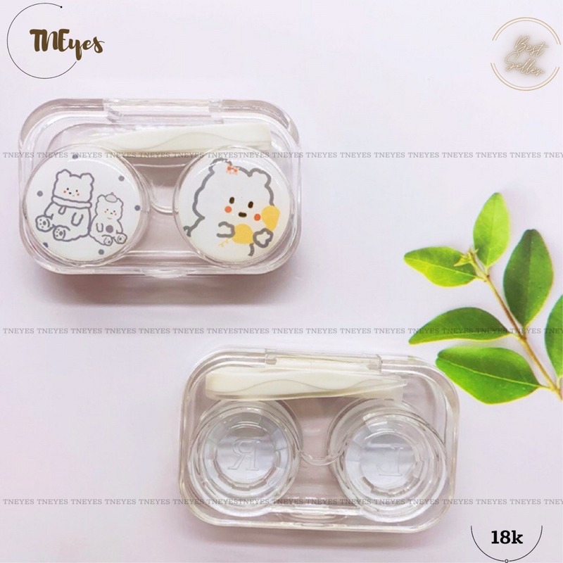 Khay Mini Đựng Lens Kính Áp Tròng Có Gương Full Dụng Cụ Đeo