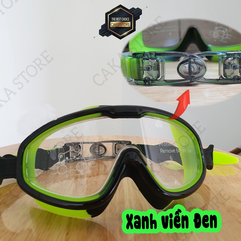 Kính bơi trẻ em Có Sẵn tại HÀ NỘI FREESHIP EXTRA Góc siêu rộng 230º Viền cao su 1.5cm Ngăn nước vào mắt | Chống tia UV