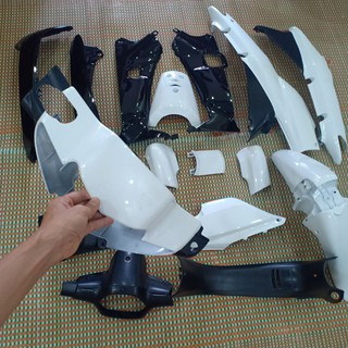 Dàn áo xe WAVE ZX màu TRẮNG, nhựa nguyên sinh ABS siêu bền