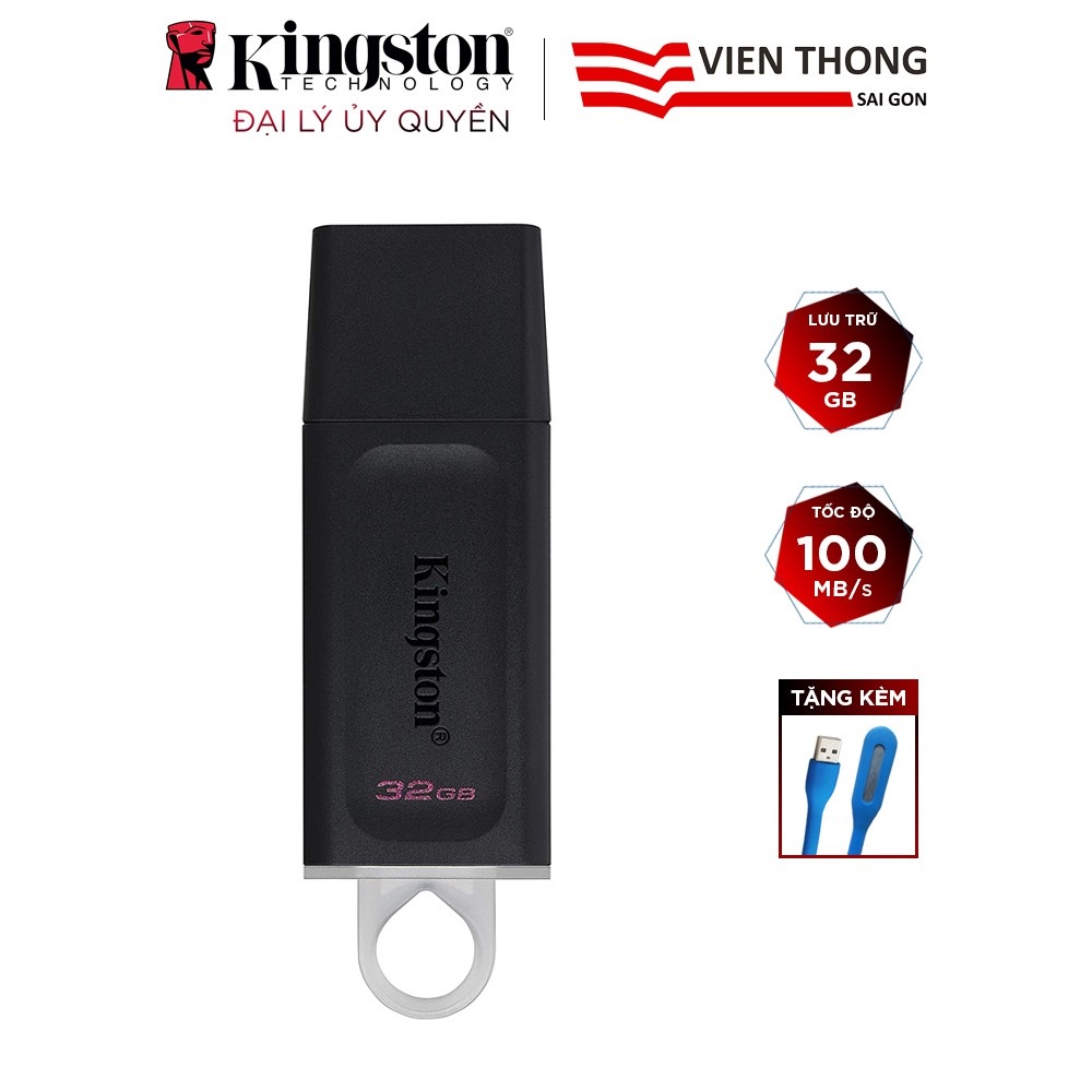 USB 3.0 Kingston DTX 32GB tốc độ upto 100MB/s tặng đèn LED - Hãng phân phối chính thức