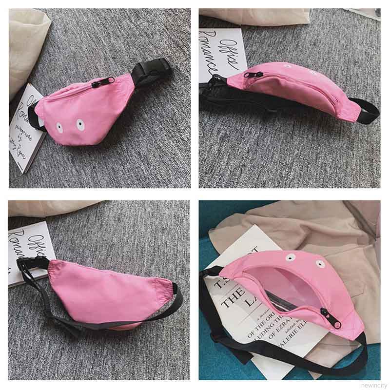 Túi đeo hông bằng vải canvas phong cách Hàn Quốc dành cho bé
