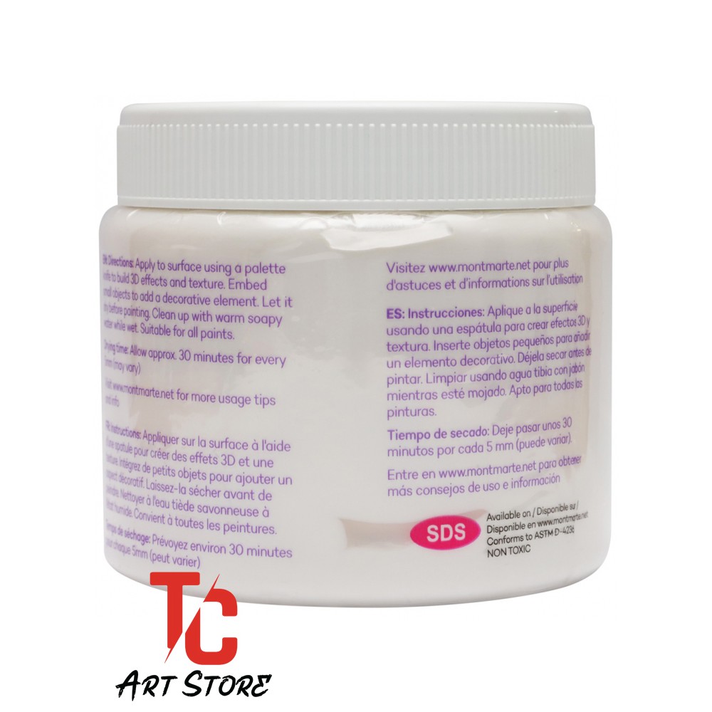 MODELLING 500ML PASTE MONT MARTE - Vẽ Đắp tạo khối 3D Trên Bề Mặt Toan